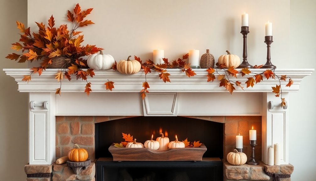 thanksgiving mantle decoration styles