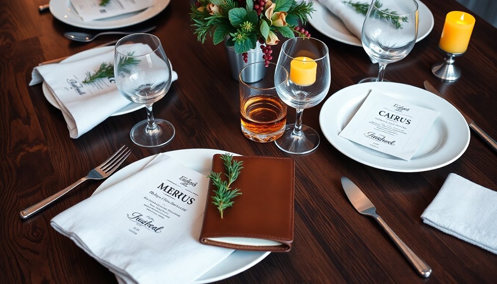 thoughtful finishing table touches