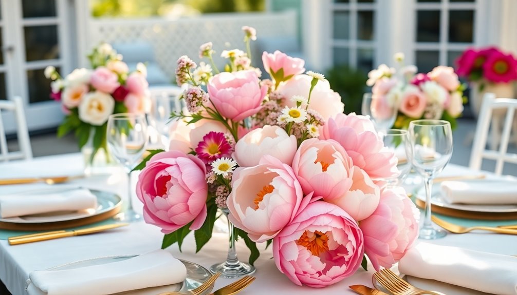 vibrant intentional outdoor tablescape