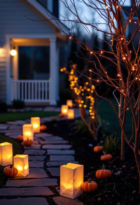 affordable diy spooky pathway decor