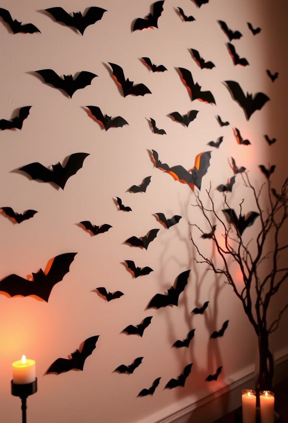 affordable renter friendly bat decor