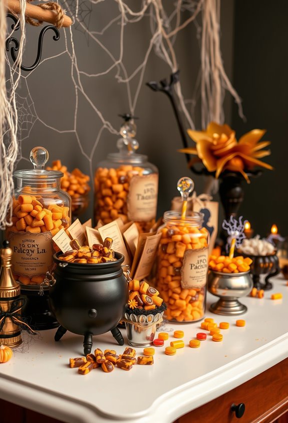 apothecary style diy candy display