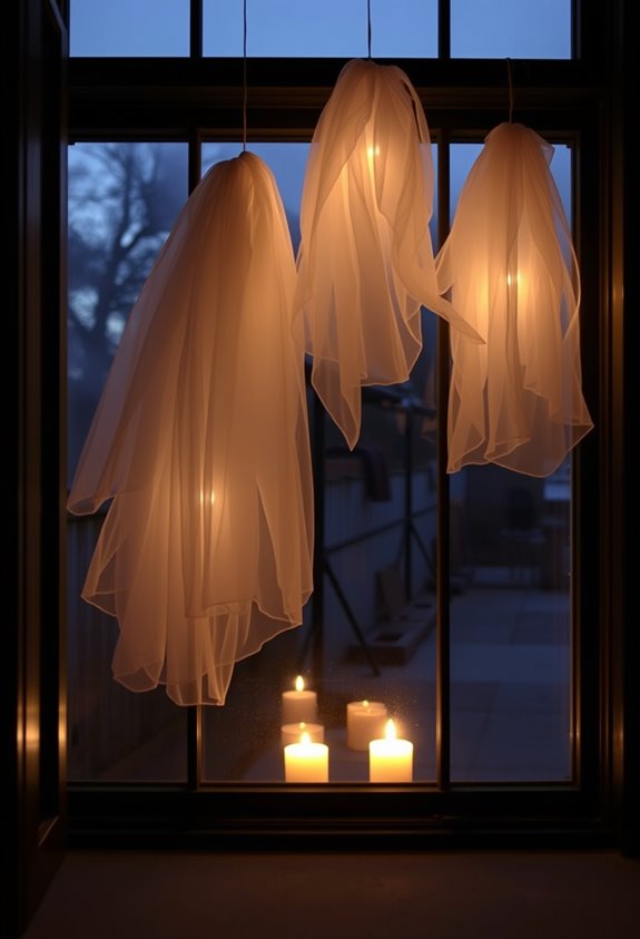backlit ethereal window silhouettes