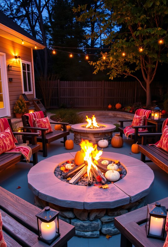 backyard fire pit gathering centerpiece