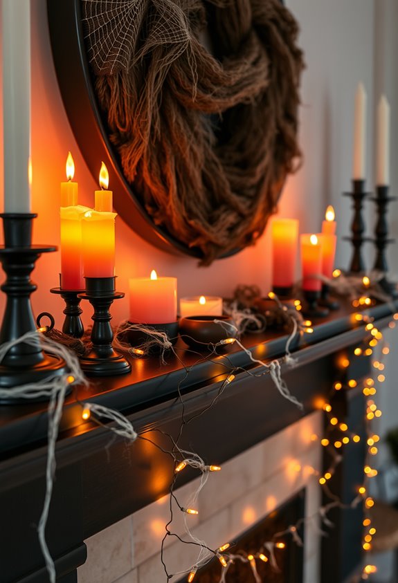 battery powered flickering warm lights