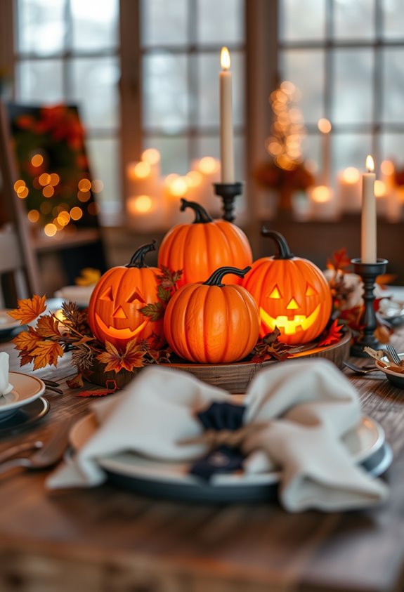 battery powered pumpkin lantern ideas