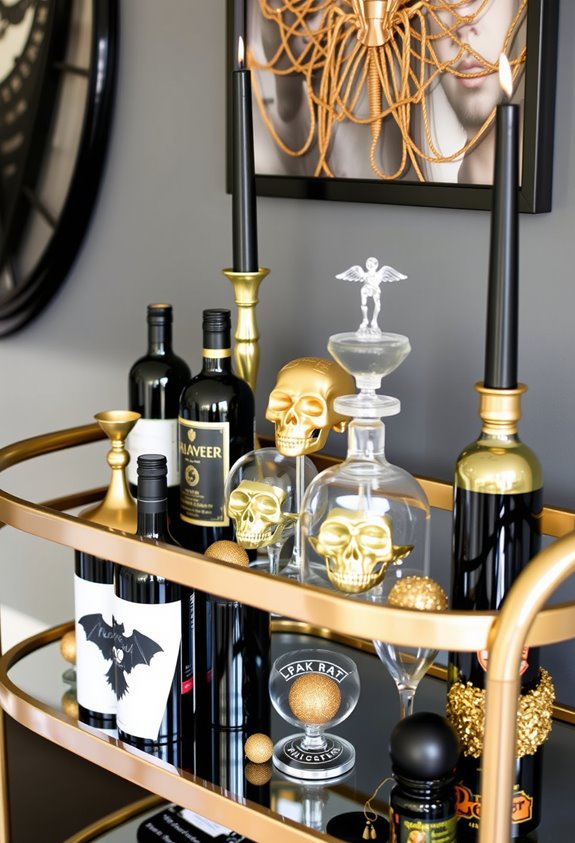 black and gold elegance
