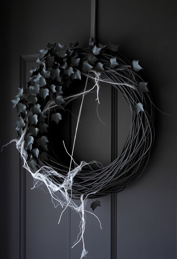 black ivy gothic wreath