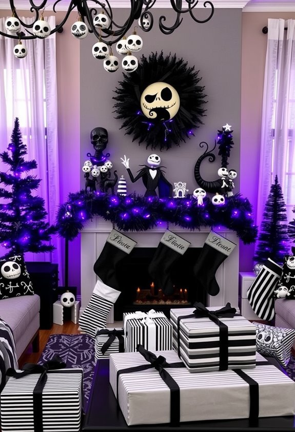 black orange purple christmas gothic