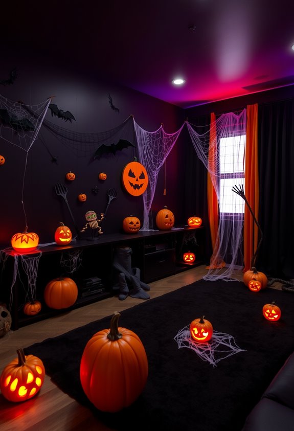 bold playful halloween palette