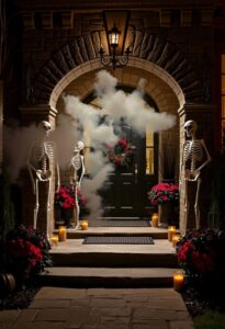 bold skeleton halloween display ideas