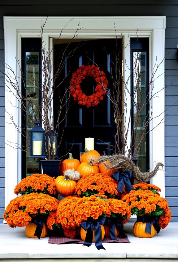 bold spooky front door