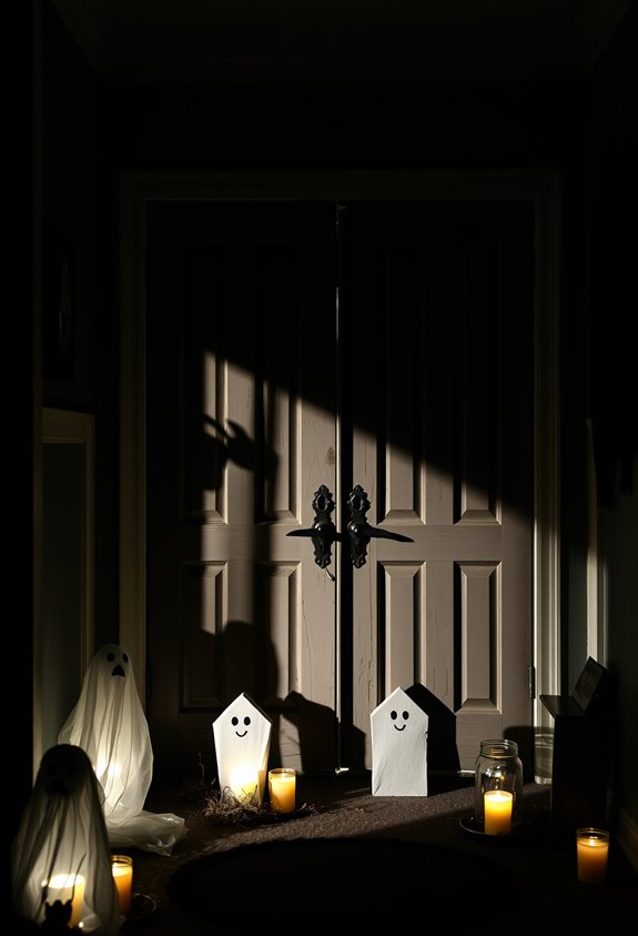 budget diy spooky entryway props