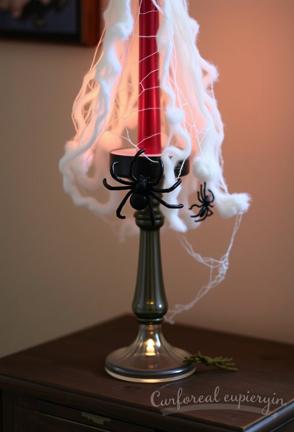 budget friendly diy spider webs