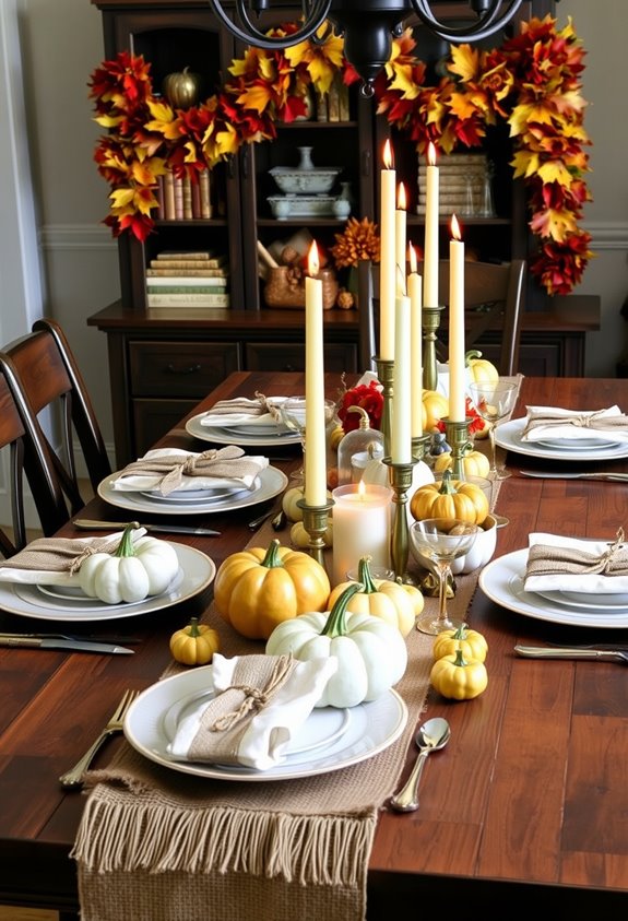 budget friendly layered thanksgiving displays
