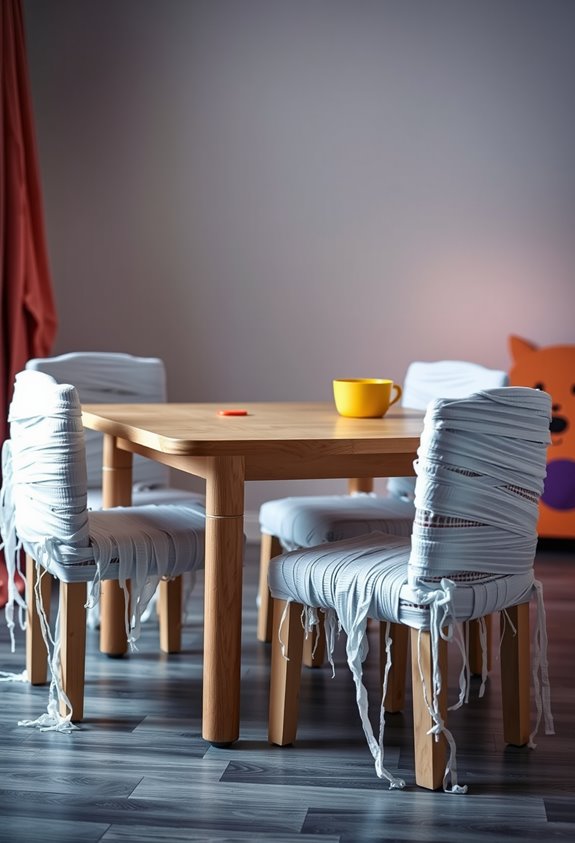 budget friendly spooky mummy wraps