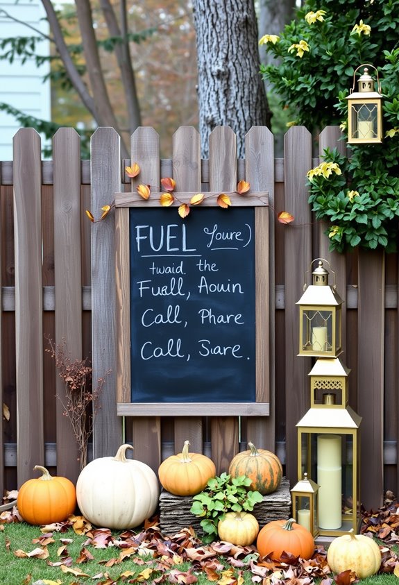 chalkboard gratitude wall idea