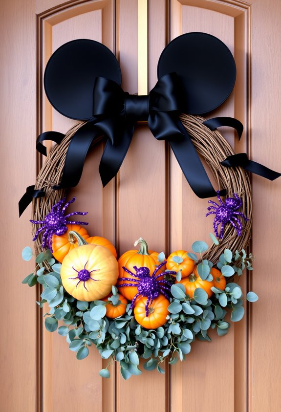 character focused spooky wreath designs