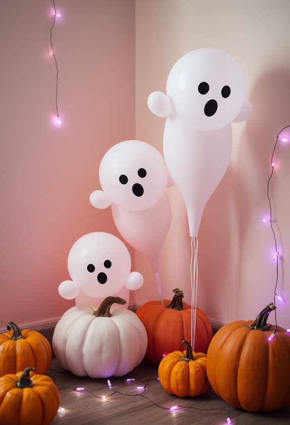 cheap diy cheesecloth balloon ghosts