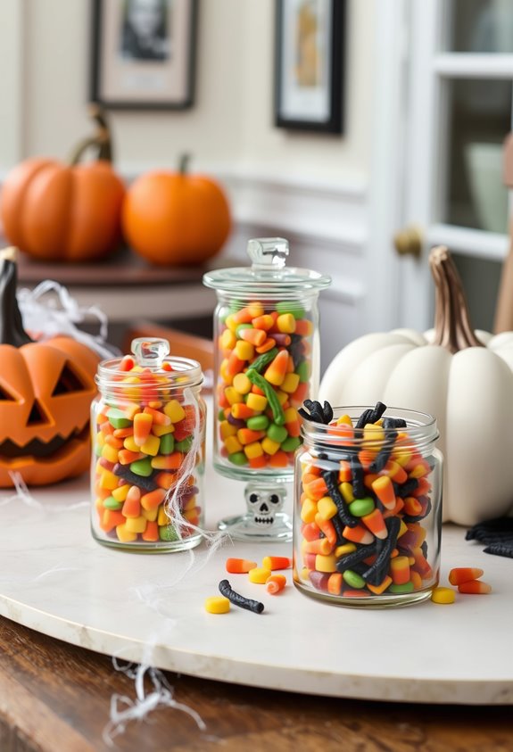 clear jars curated candy