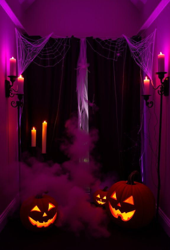 colored directional lighting fog