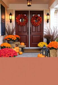 cozy autumnal porch decorating ideas