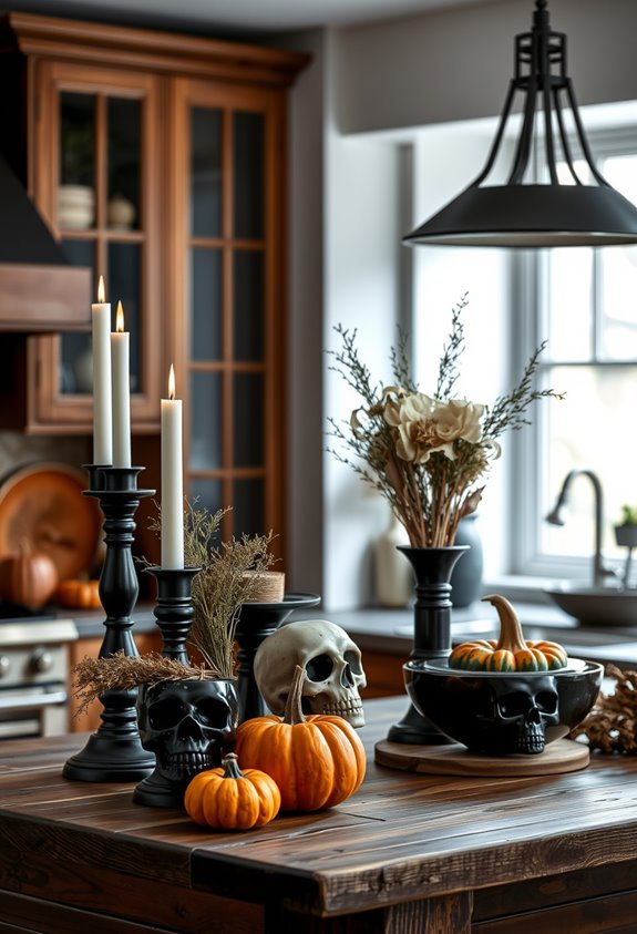cozy spooky kitchen decor