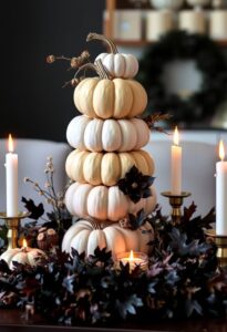 creative pumpkin halloween displays