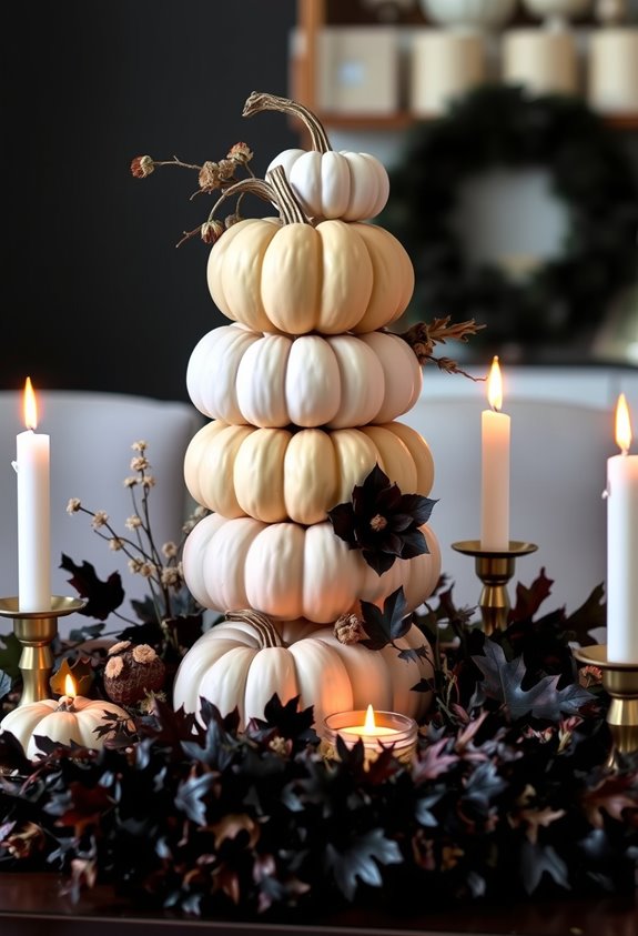 creative pumpkin halloween displays