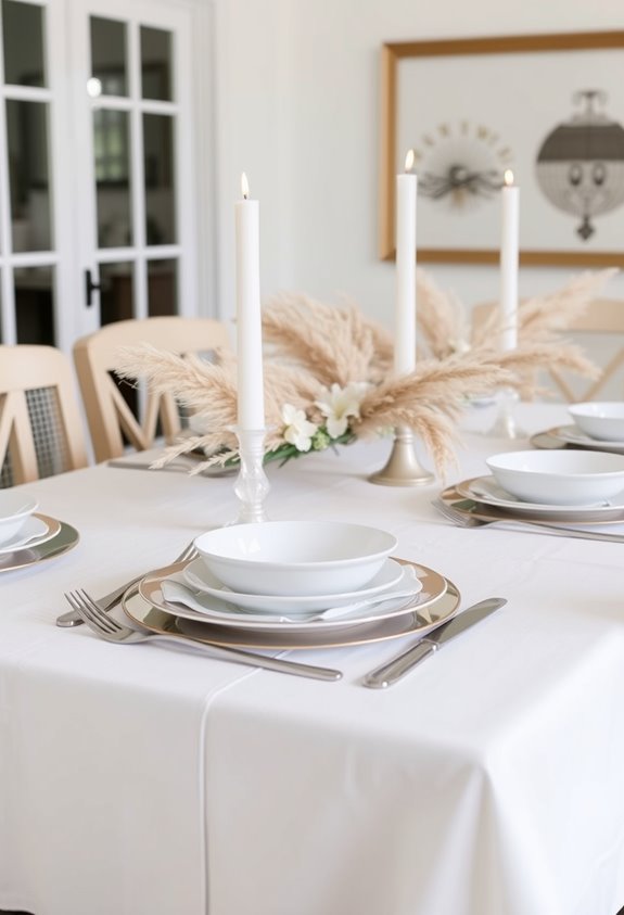 crisp timeless white tableware