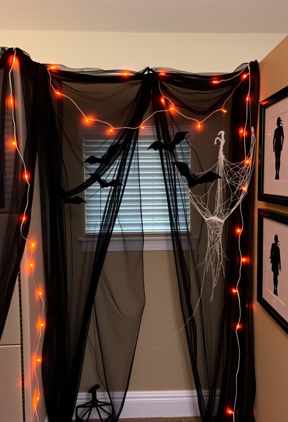 cubicle haunted graveyard display
