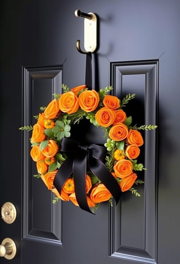 damage free halloween door decorating