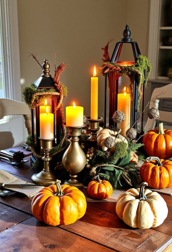 dim flickering cottagecore halloween lighting
