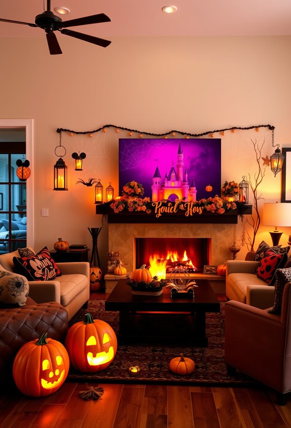 disney inspired family halloween decor