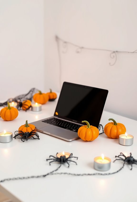 diy halloween desk cutouts