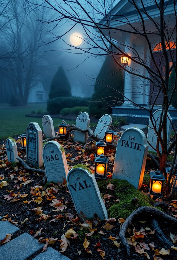 diy realistic graveyard decor