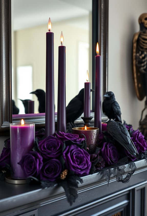 dramatic black amplified purple ambience