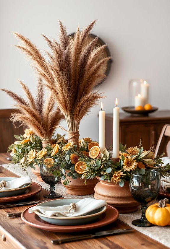 dried florals elevate thanksgiving decor
