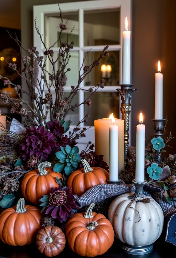 earthy autumnal halloween palette
