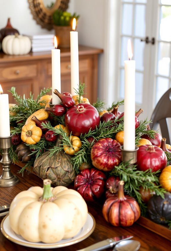 edible multifunctional centerpiece ideas