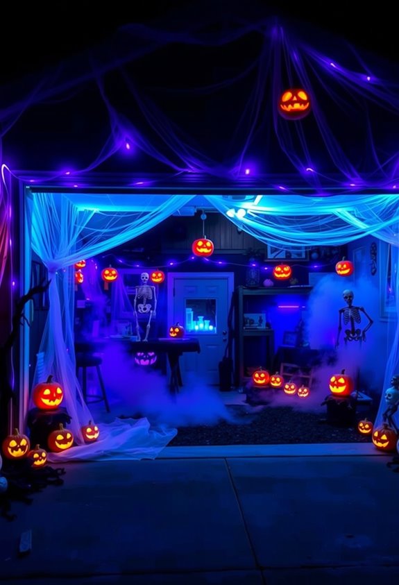 eerie cohesive themed garage transformation