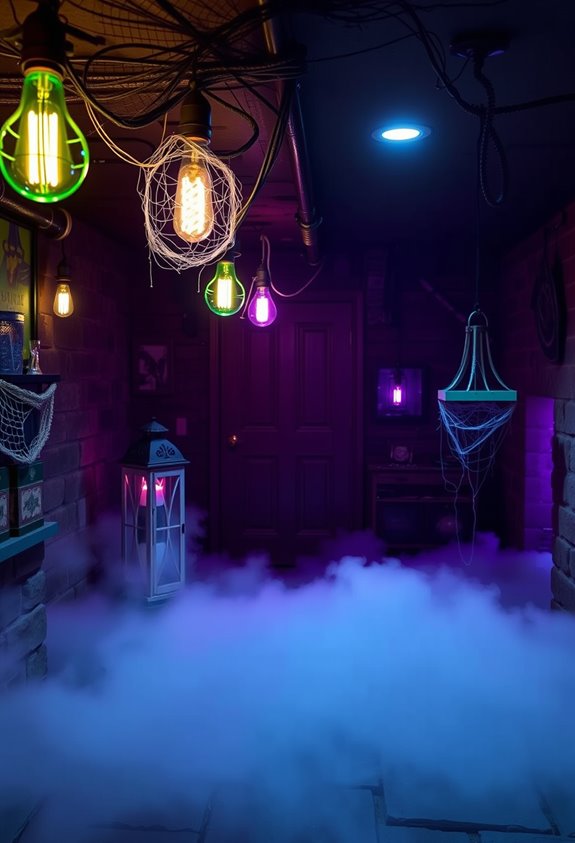 eerie layered dimmable lighting