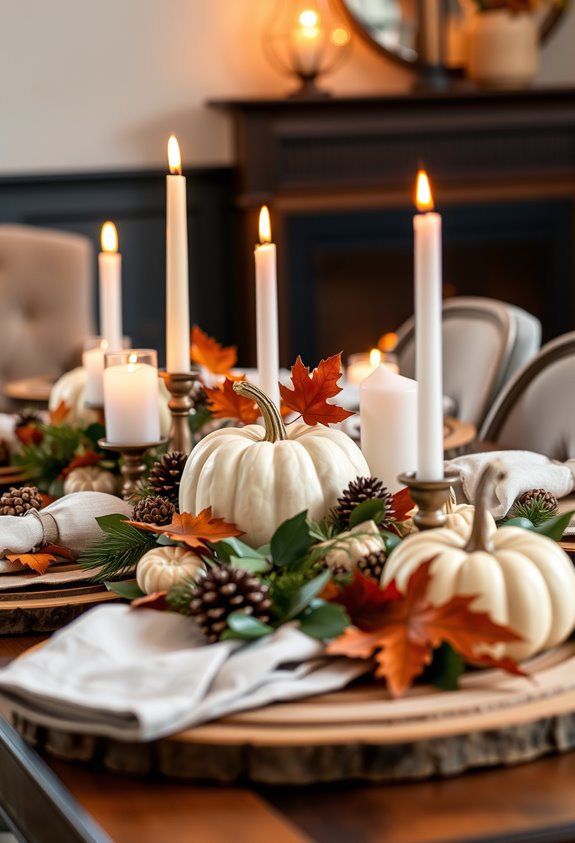 effortless rustic centerpiece table styling