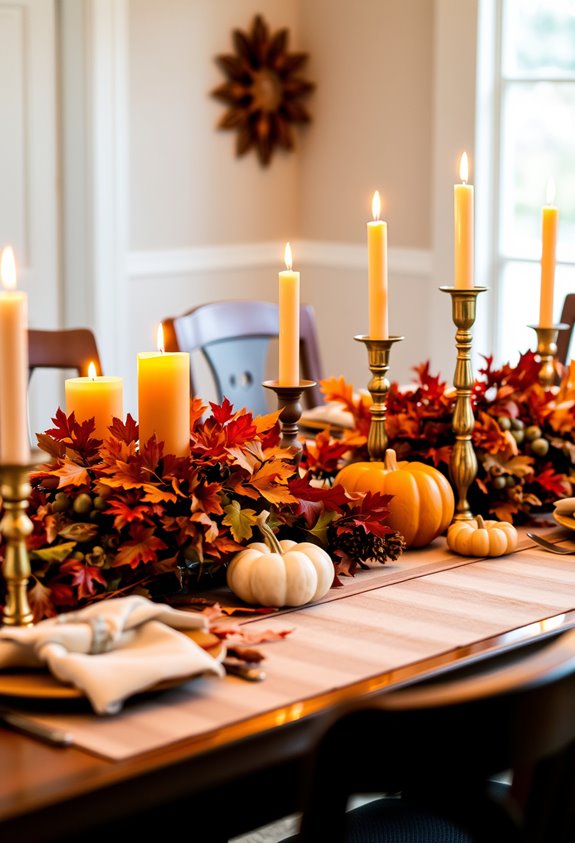 eight signature thanksgiving candle arrangements