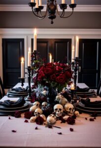 elegant eerie fall entertaining decor