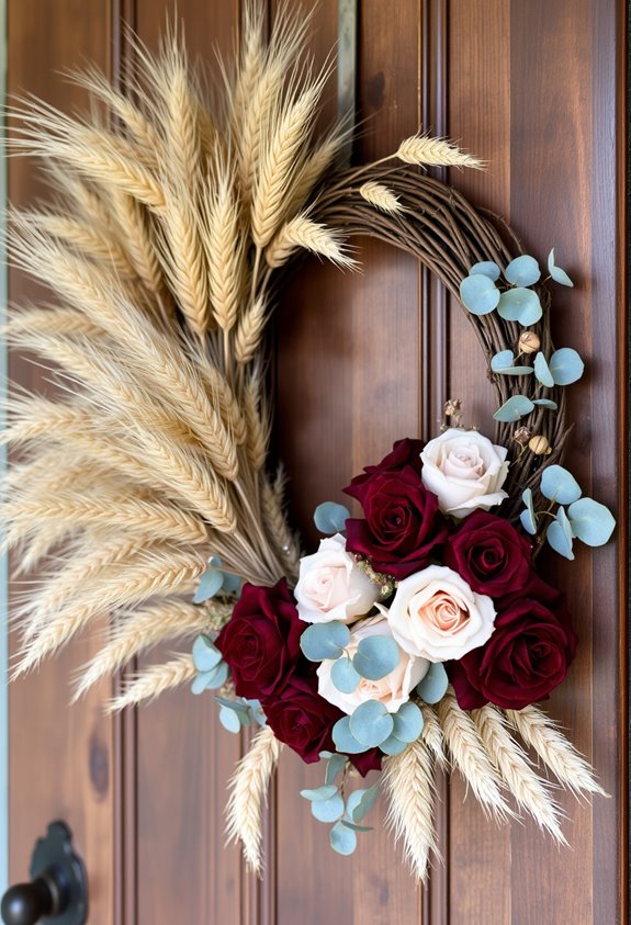 elevated handcrafted dried floral wreaths