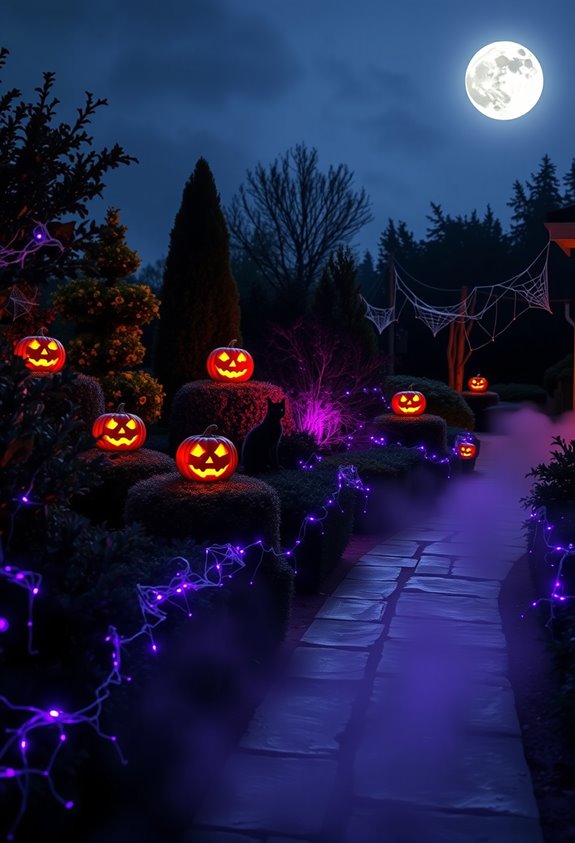 enchanted outdoor halloween decor