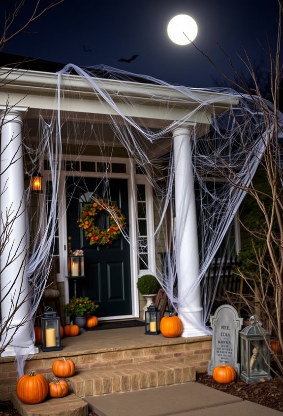 everywhere layered haunted spiderwebs