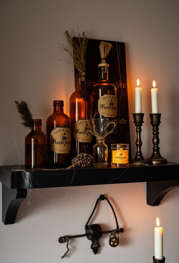 eye level spooky potion display