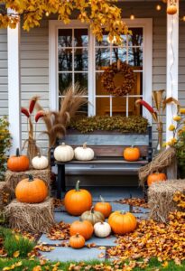 fall ready thanksgiving outdoor decor